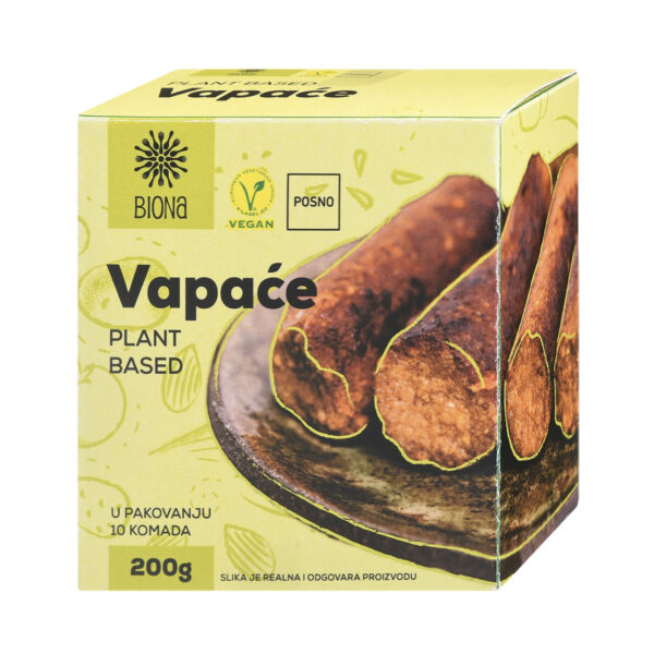Vapaće - veganski čevapi, 200 g