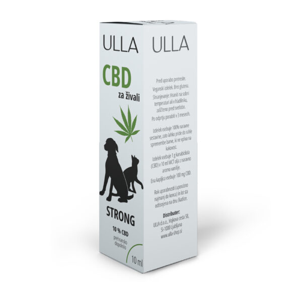 Ulla CBD za živali / strong, 10 ml/ 10% CBD