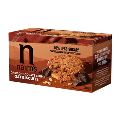 Ovseni piškoti s koščki temne čokolade, 200g [vsebuje gluten]