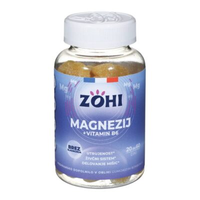 Prehransko dopolnilo Magnezij + vitamin B6, 60 kos